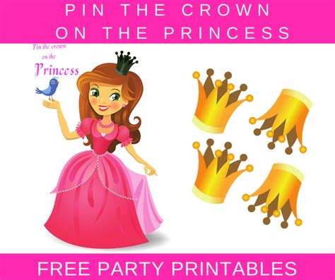 Pin The Tiara On The Princess Printable